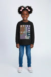 Girls Branded Graphic T-Shirt F/S - Black