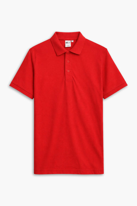 Men Branded Polo - Red