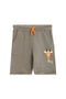 Boy Identic Graphic Short - Olive