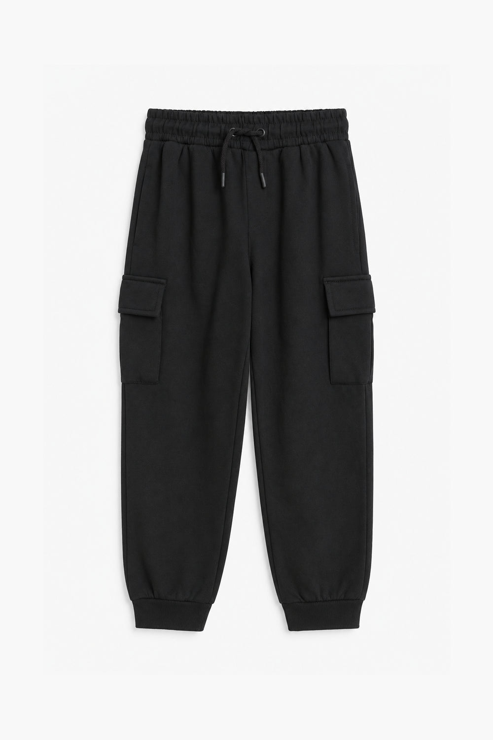 Boys Branded Cargo Trouser - Black