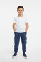 Boys Branded Fleece Cargo Trouser - Dusty Blue