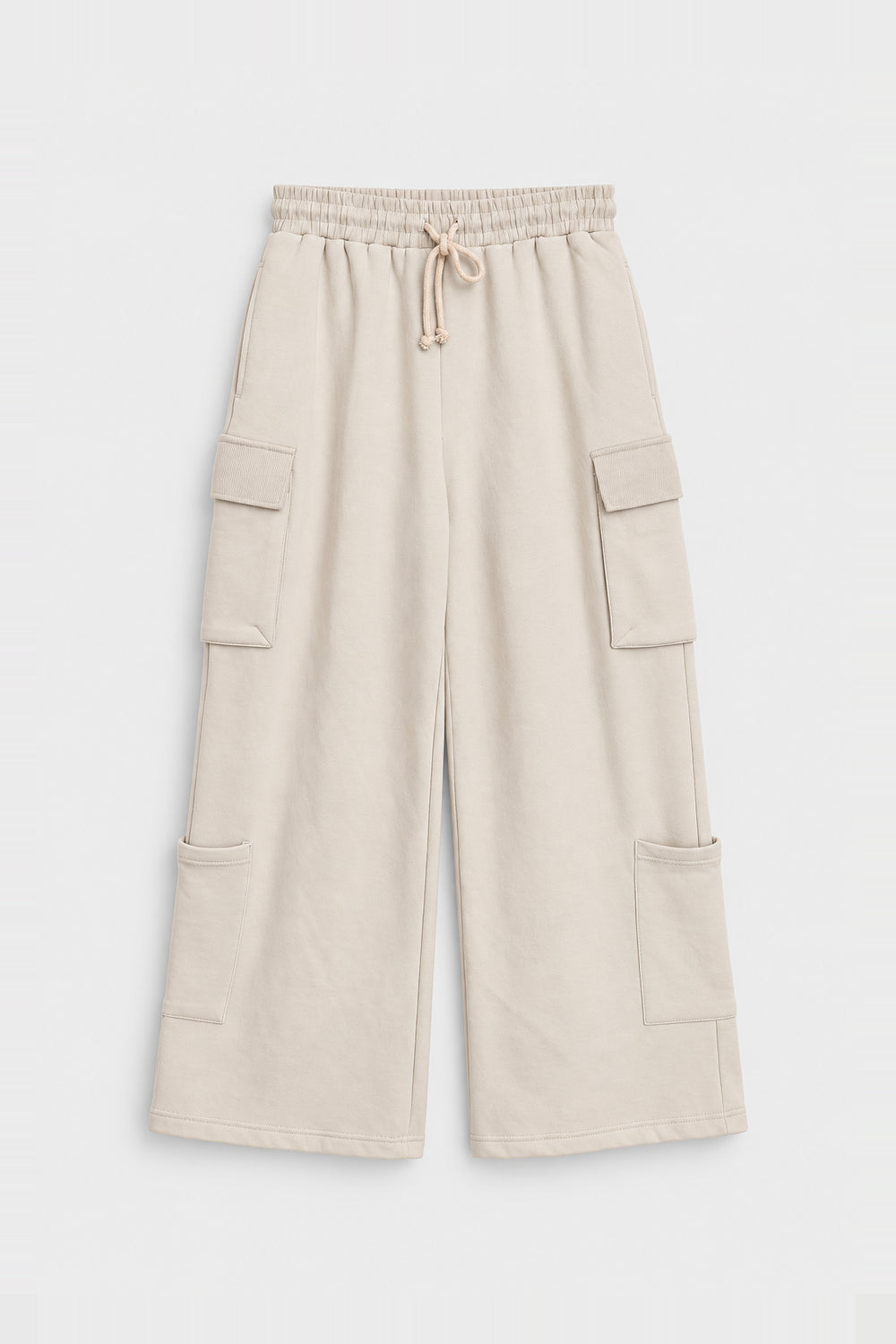Women Branded Cargo Trouser - Fawn