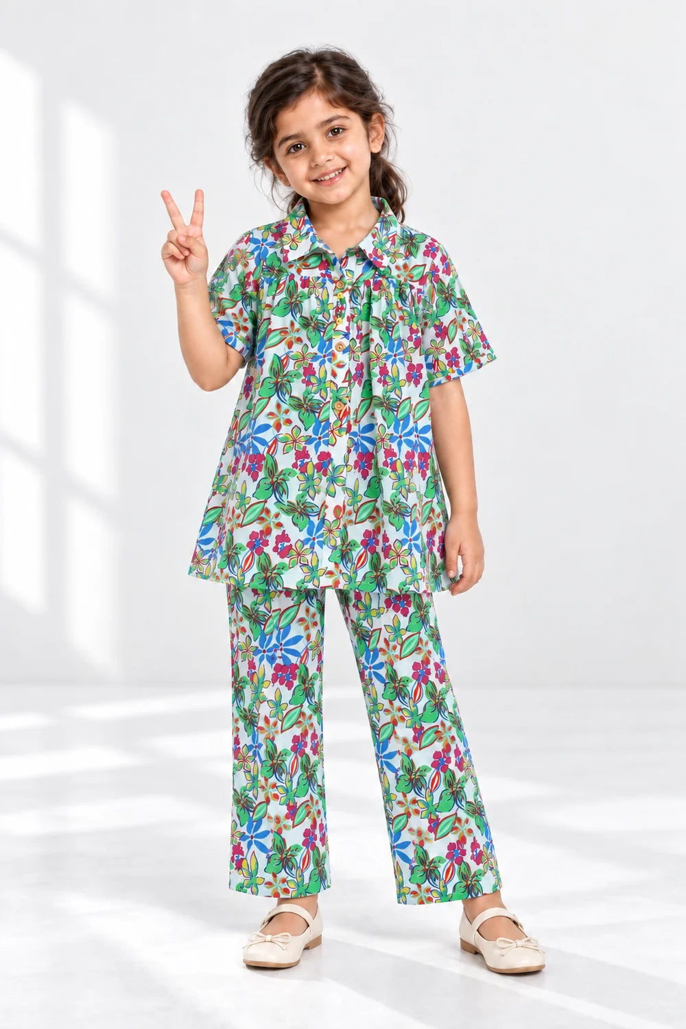 PRINTED LAWN SUIT