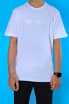 Men Branded Embroidered Tee - White