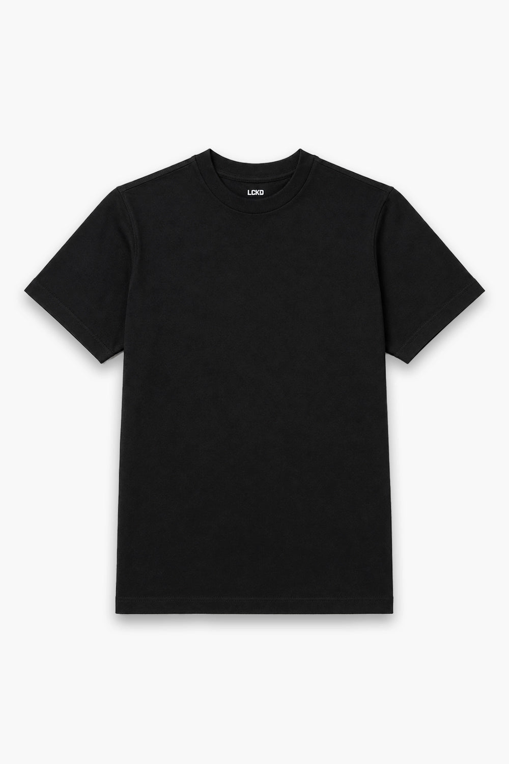Men Branded Basic T-Shirt - Black