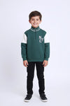 Boys Branded Graphic Zipper - Green