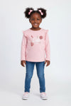 Girls Branded Graphic T-Shirt F/S - Peach
