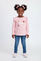 Girls Branded Graphic T-Shirt F/S - Peach
