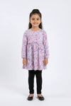 Girl Branded Graphic Frock - Multi