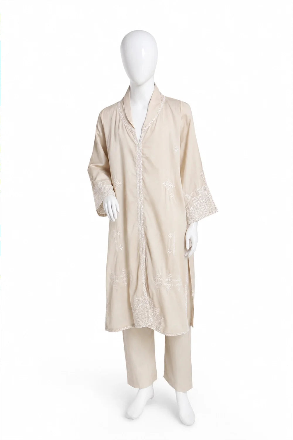 2 PIECE EMB JACQUARD SUIT