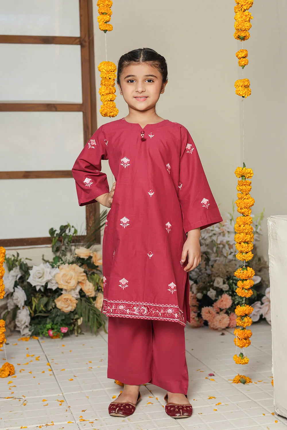 2 PIECE EMB LAWN SUIT