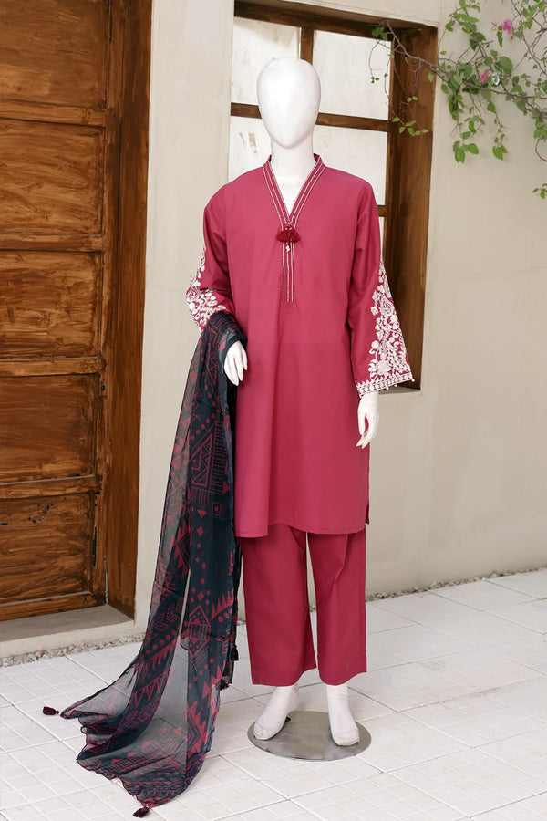 3 PIECE LAWN EMB SUITS