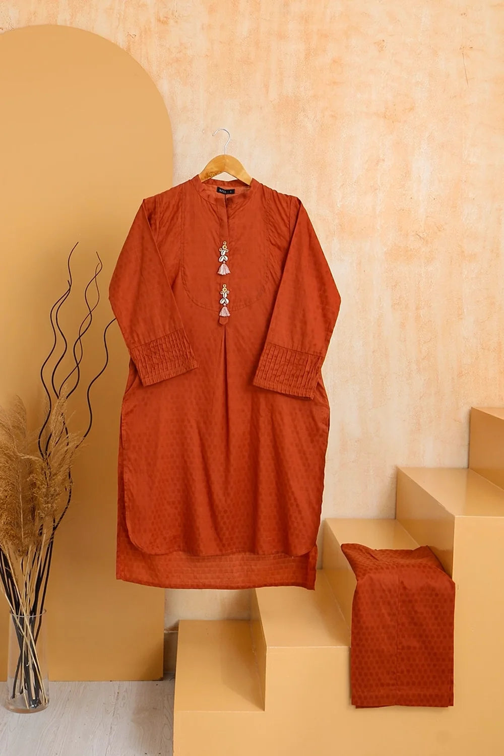 2 PIECE SOLID JACQUARD SUIT