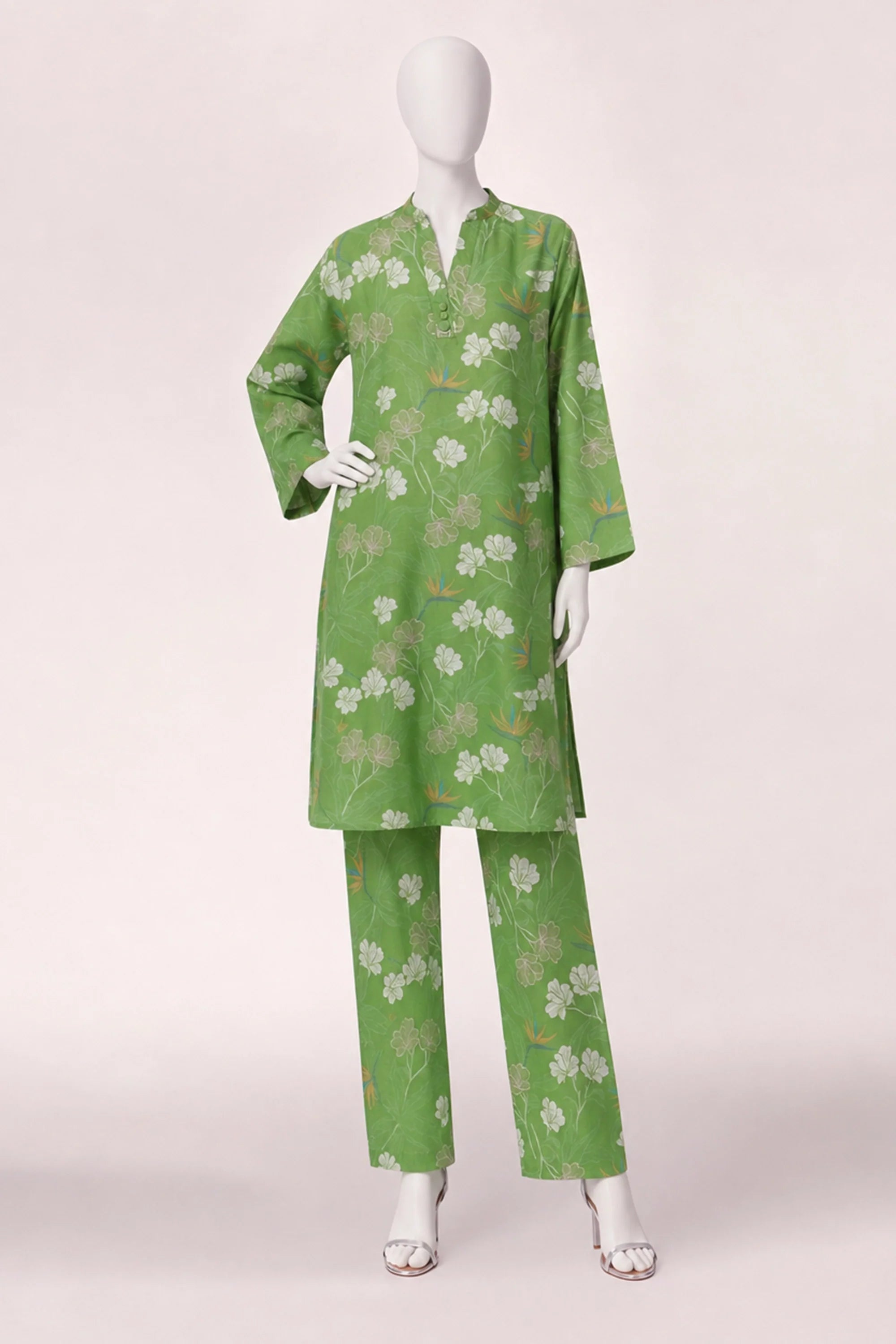 2 PIECE PRINTED KHADDAR SUIT