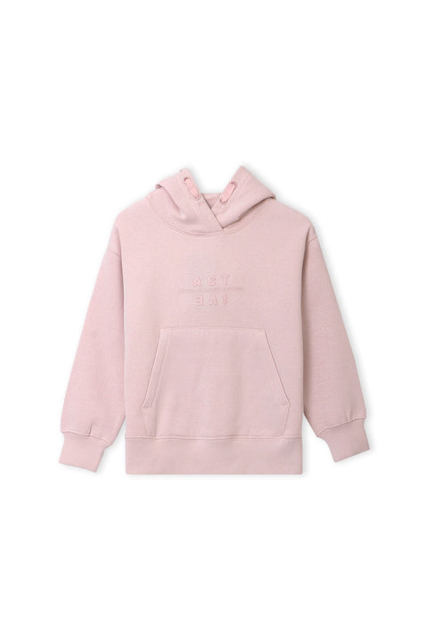 Girls Branded Hoodie Sweatshirt - L/Pink