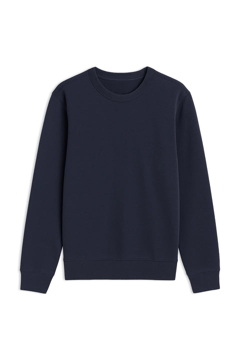 Men Branded Basic Sweatshirt - D/Blue