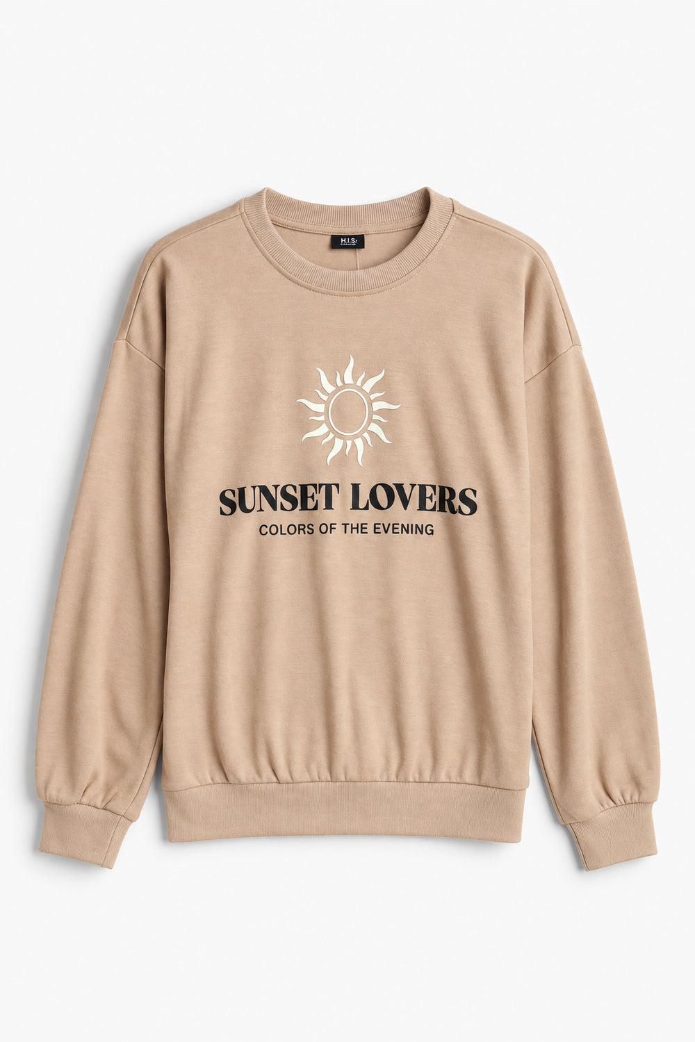Women Branded Graphic Sweatshirt - Camel