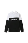 Boys Branded Graphic Hoodie Sweatshirt - Black And White