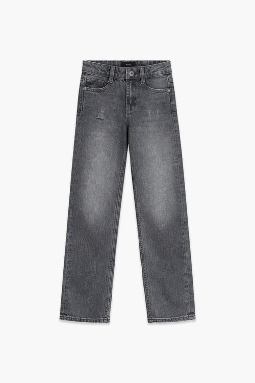 Boy Branded Straight fit Denim Pant - Grey