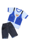 Boys Graphic 2-Piece Suit A-204 - Blue