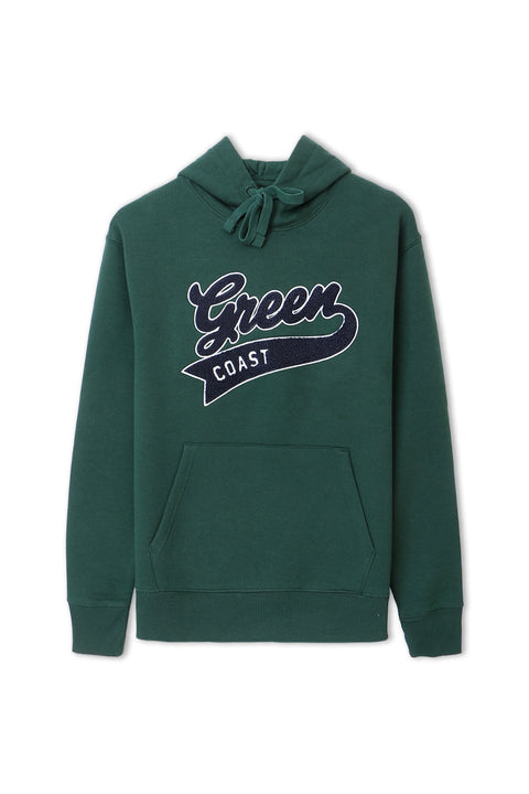 Men Green Coast Hoodie - Green