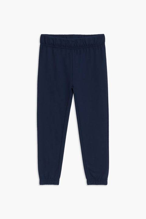 Boys Branded Terry Trouser - Navy