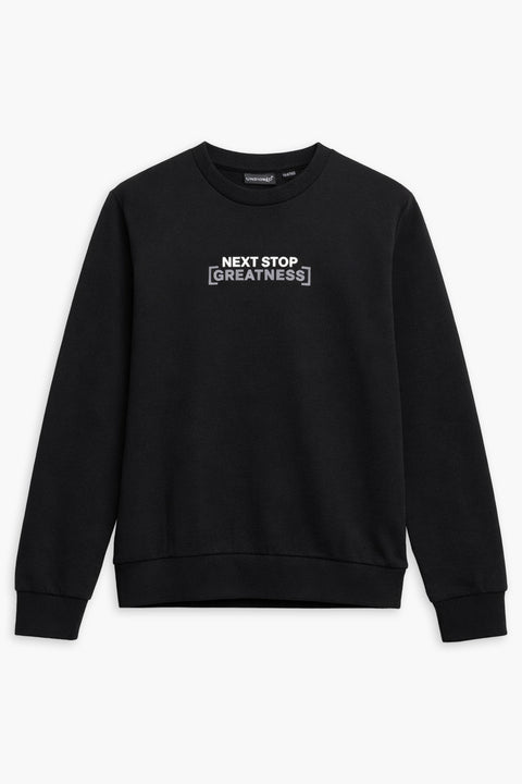 Boys Branded Graphic Sweatshirt - Black