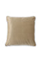 Velvet Cushion 16X16 Golden Brown