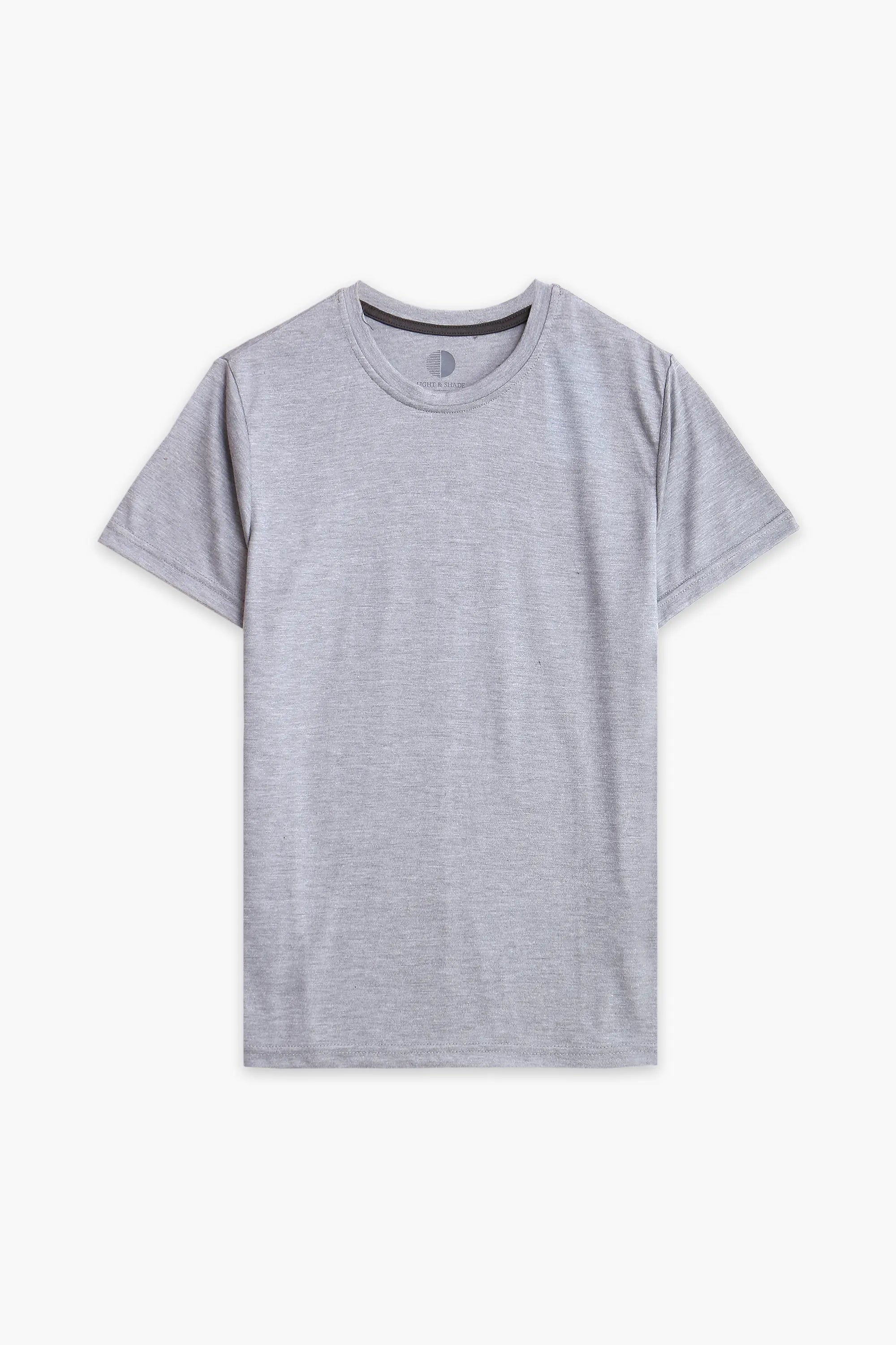 Men Branded R-Neck Tee - L/Grey