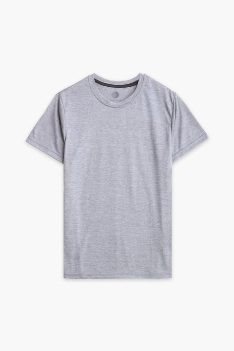 Men Branded R-Neck Tee - L/Grey