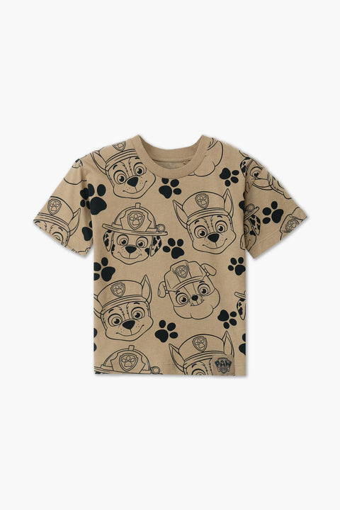 Boys Branded Graphic T-Shirt - Brown