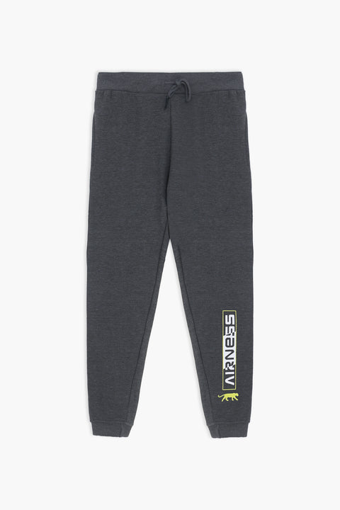 Men Branded Fleece Trouser - D/Grey