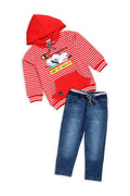 Boys Graphic 2-Piece Suit R091 - Red