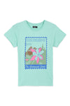 Women's Graphic T-Shirt WT24#29 - Aqua Green