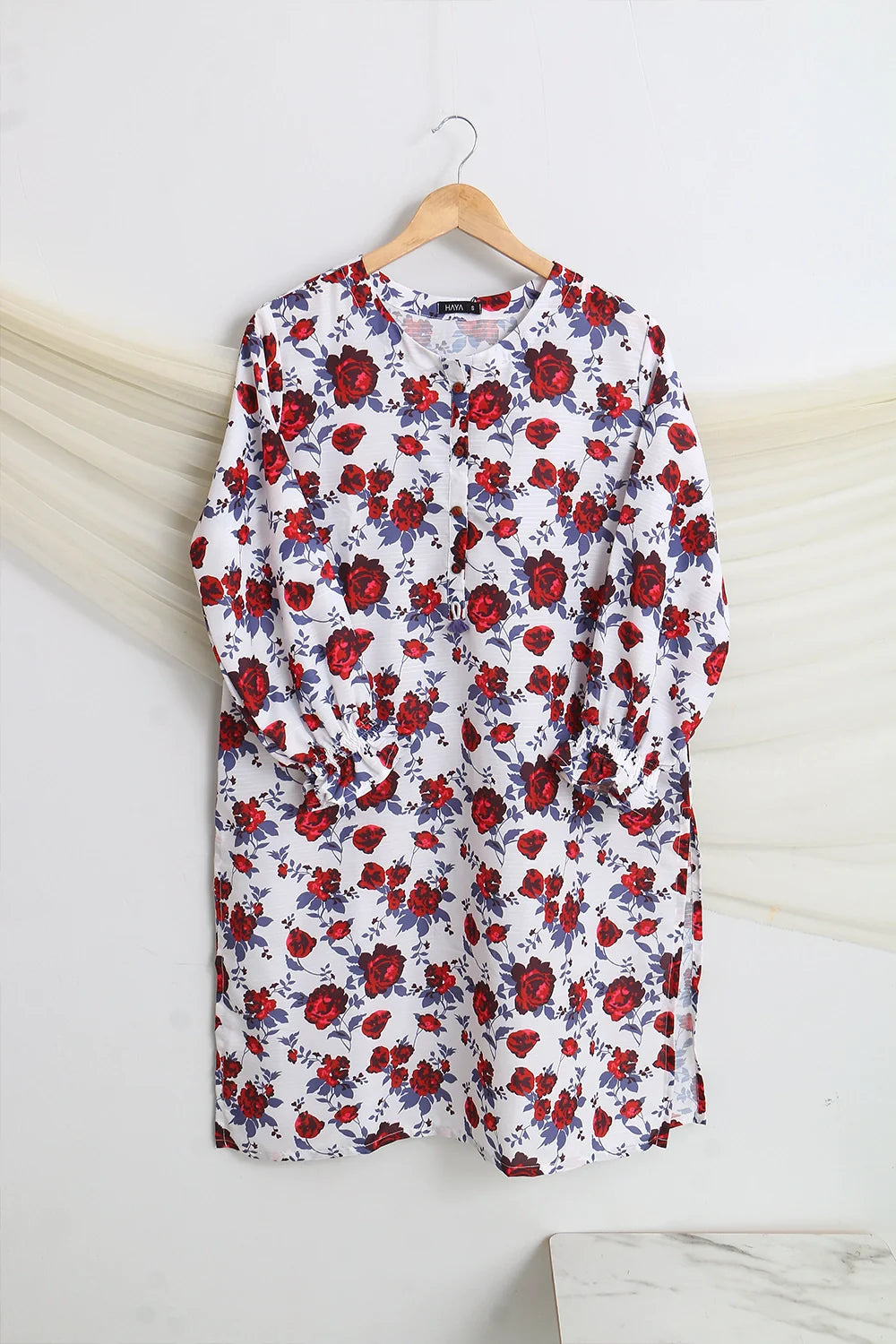 PRINTED SLUB SHIRT