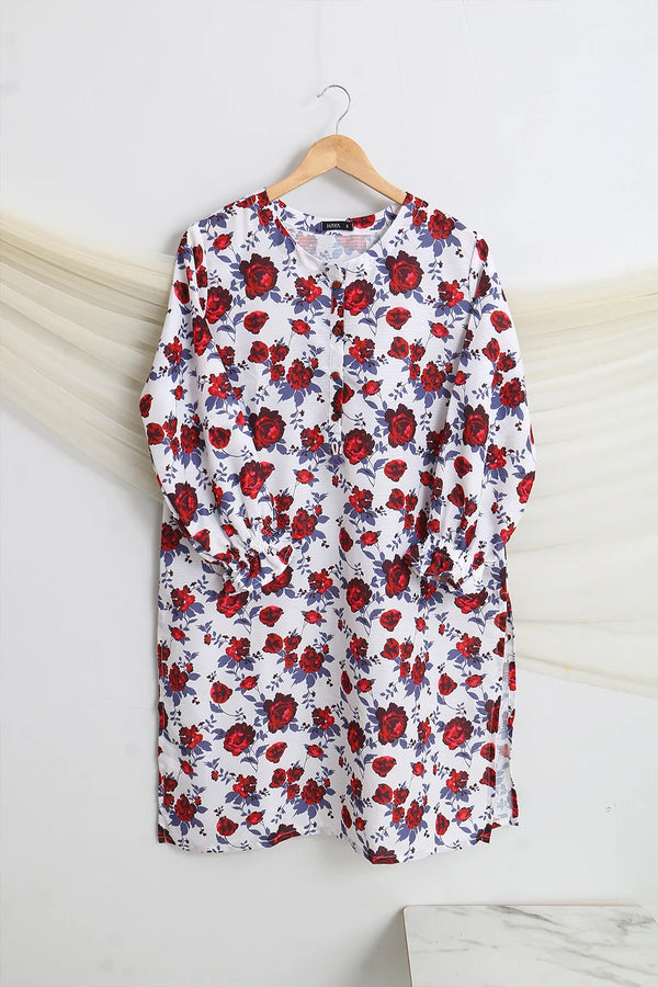 PRINTED SLUB SHIRT