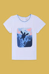 Girls Branded Graphic T-Shirt - White