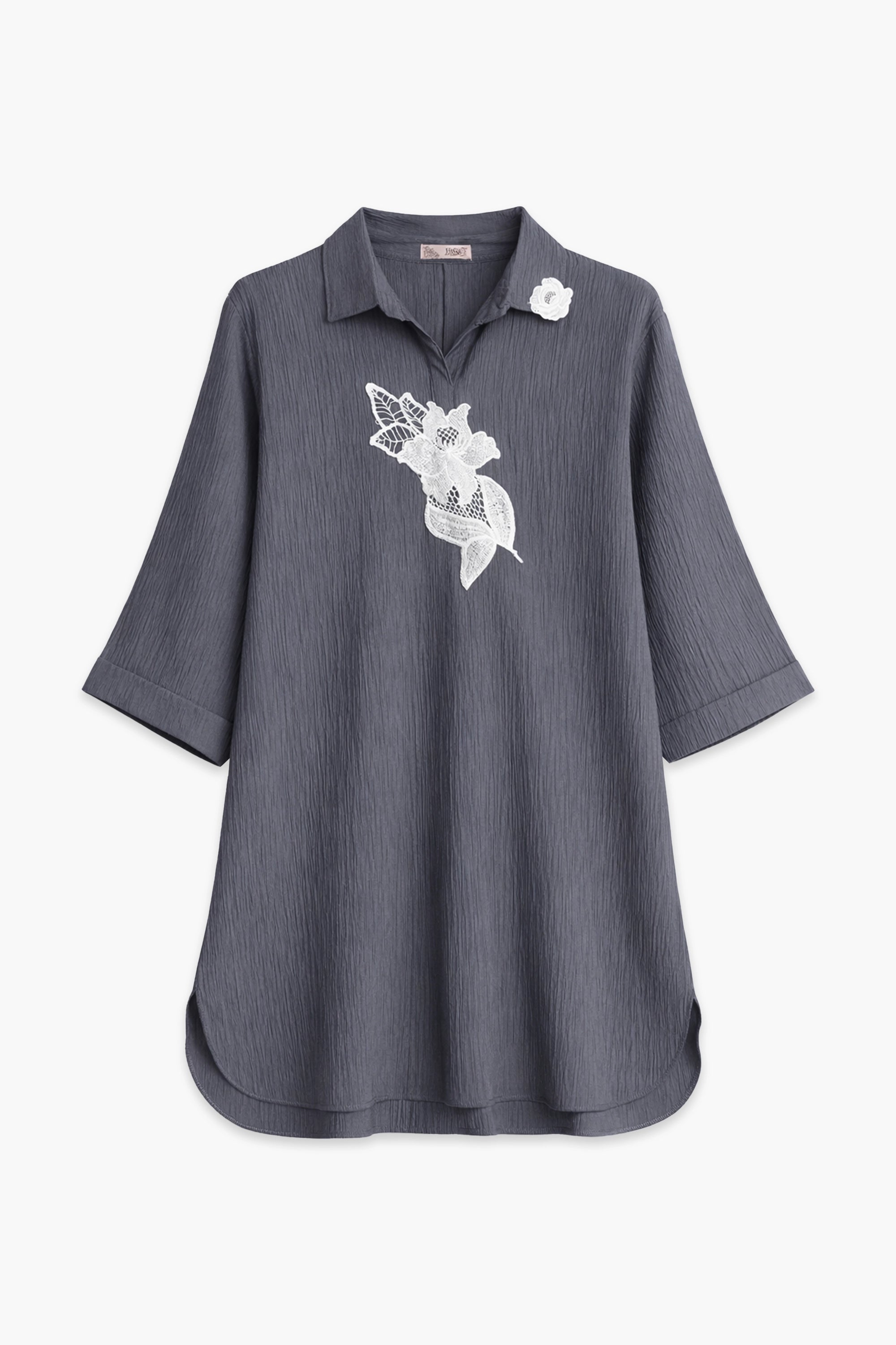 EMB CRINKLE SUIT