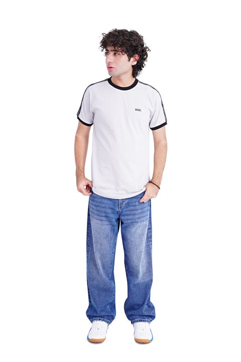 Men Branded Tee - Ice Grey
