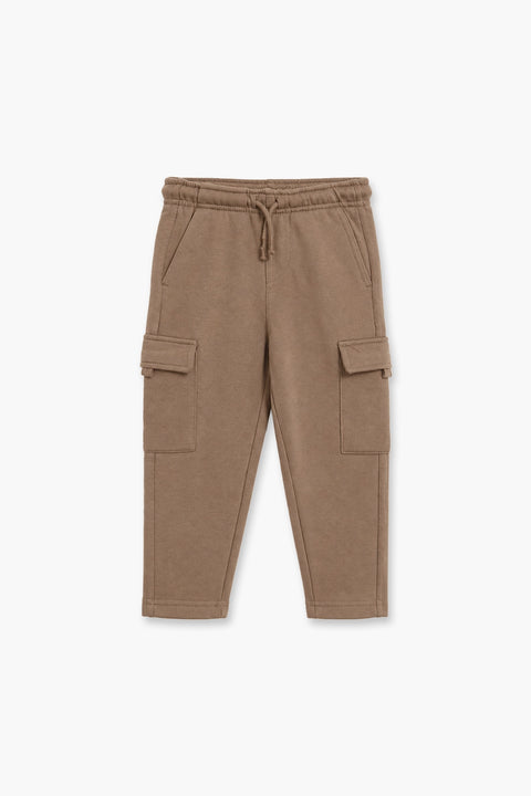 Boys Branded Cargo Pajama  - Brown