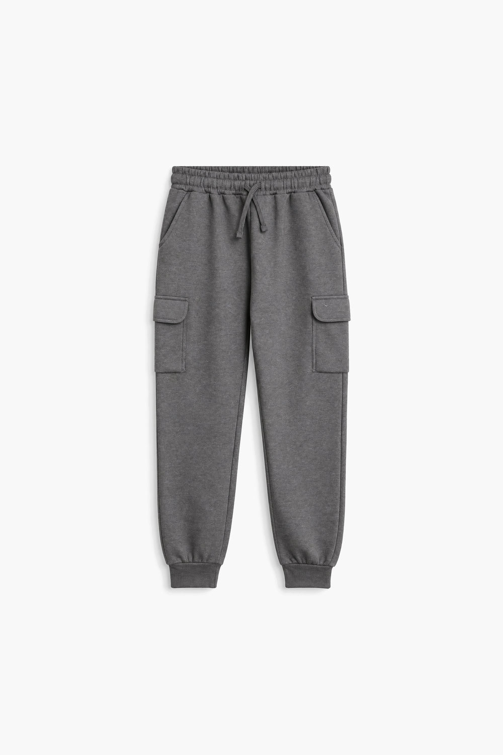 Men Branded Cargo Trouser - Charcoal