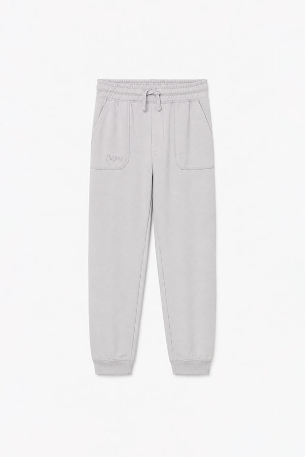 Boys Branded Trouser  - L/Grey