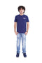Men Branded Graphic Tees - Navy