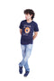 Men Branded Graphic Tee - Navy