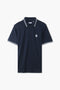 Men Branded Tipping Polo - D/Blue