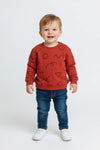 Boys Branded Graphic Sweatshirt - Orange