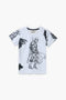 Boys Branded Graphic T-Shirt - Heather Grey