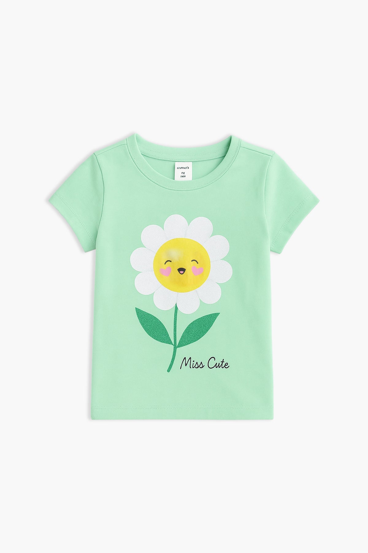 Girls Branded Graphic T-Shirt - L/Green