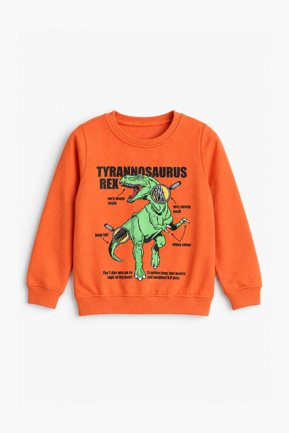 Boys Branded Graphic Sweatshirt - Orange