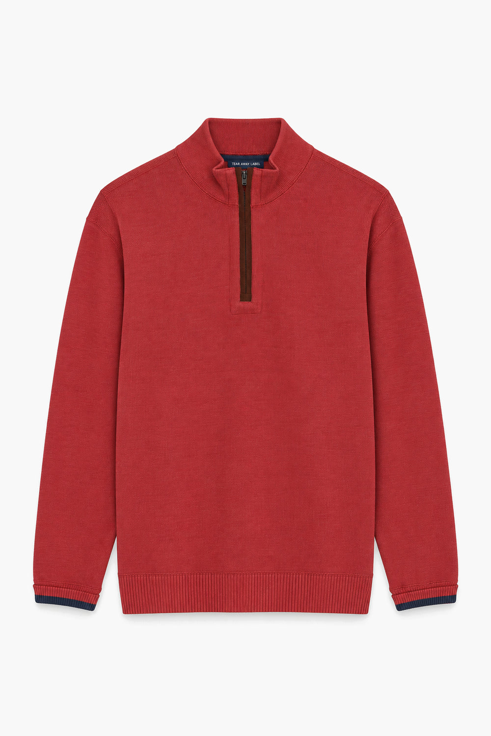 Men Branded Mockneck - Red